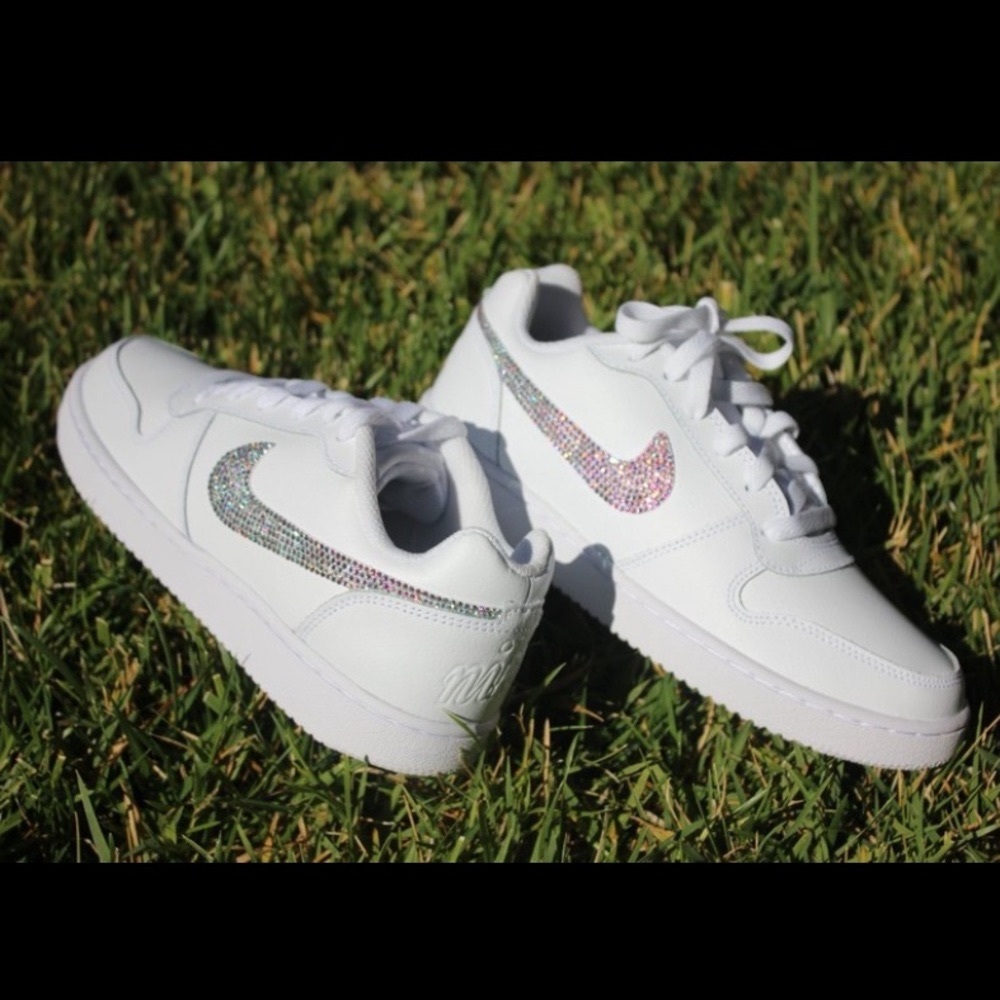 Nike custom Swarovski Ebernon Low women shoes